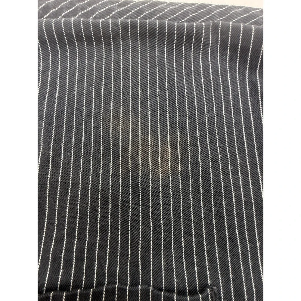 Caps Teamwear Black Striped Cotton/polyester 27x24 Two Pockets Apron